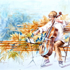 CLÉIA 2_C_ello-em_clima_deVivaldi_31x41_Aquarela_colagem_2025_lEDITADO