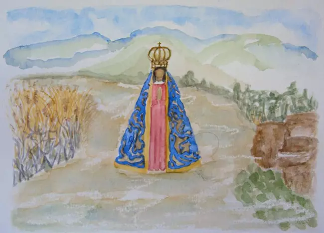 Nossa-Senhora-Aparecida-nas-aguas-do-Paraiba-do-Sul-–-18x26cm